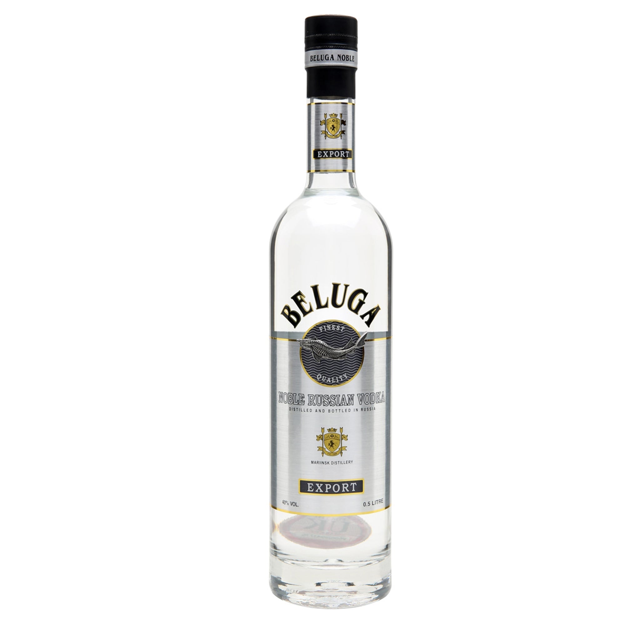 Vodka Beluga Noble 5 cl + 2 verres à shots Stos n°7 - Présentation