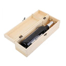 Choices of Organic Cyprus White Wines - Wooden Single Wine Bottle Gift Box with Hinged Clasp