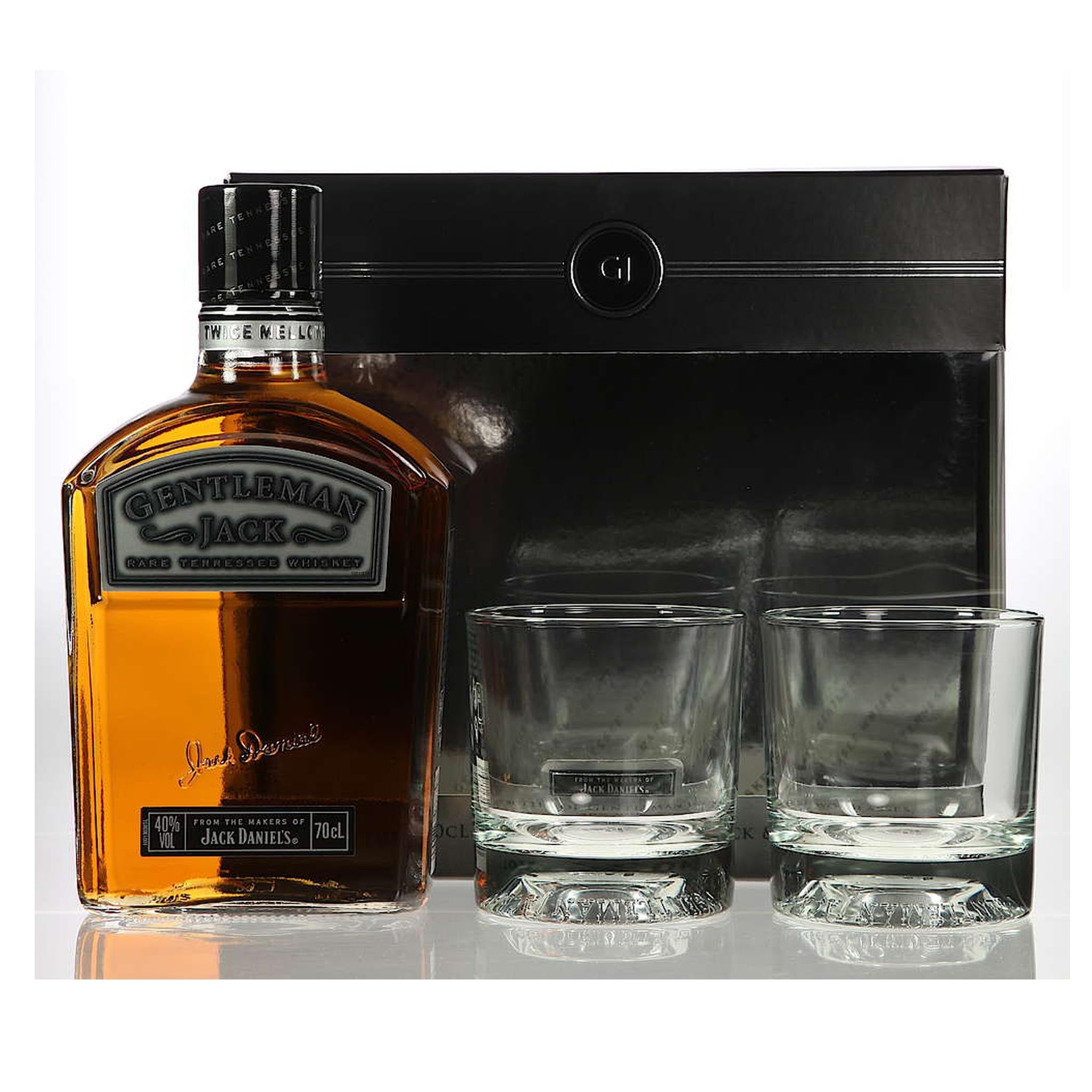 Jack Daniel's Gentleman Jack Gift set with glasses 70cl