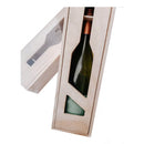 Choices of Organic Cyprus White Wines - Wooden Single Wine Bottle Gift Box with Sliding Opening