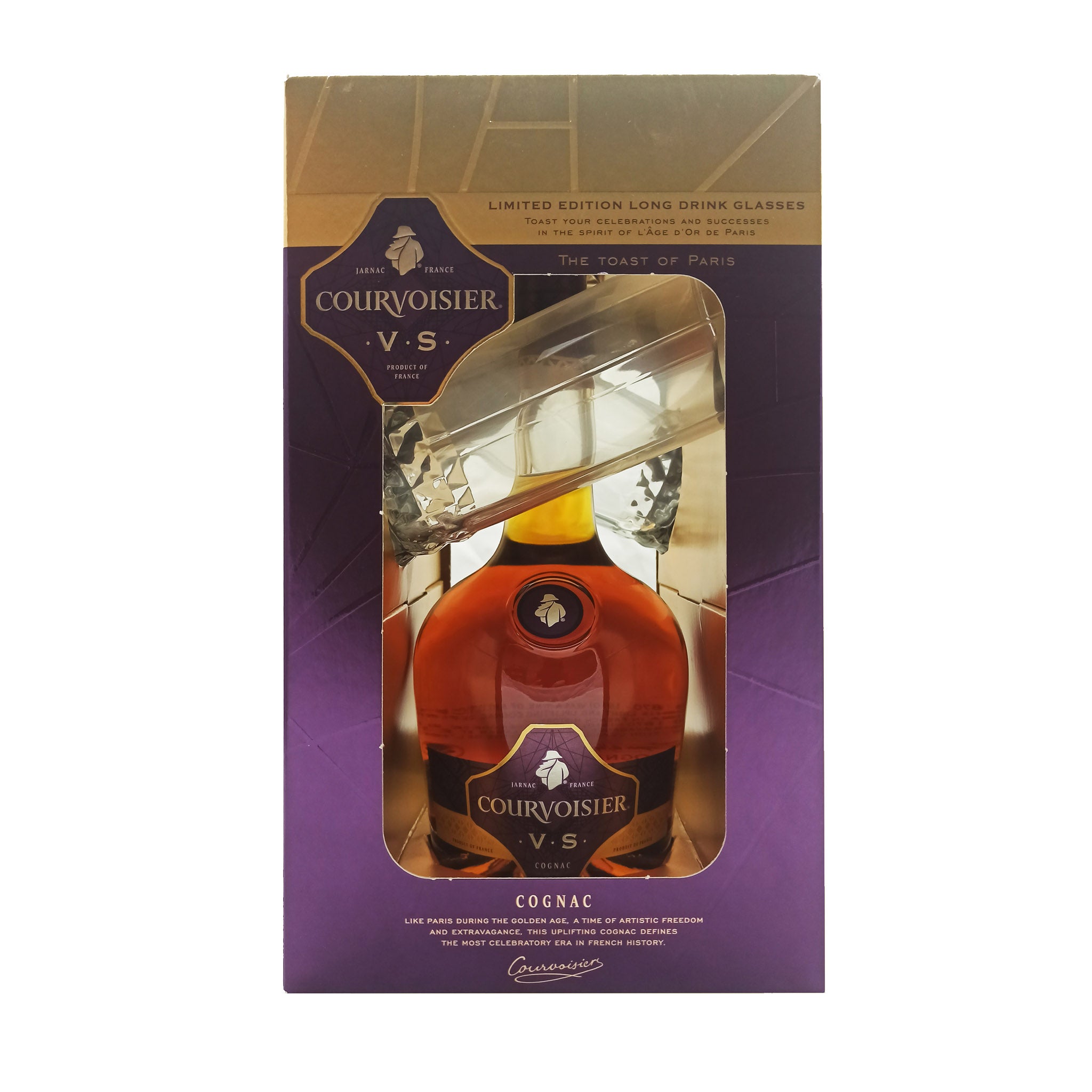 Courvoisier VS Cognac Gift set 70cl