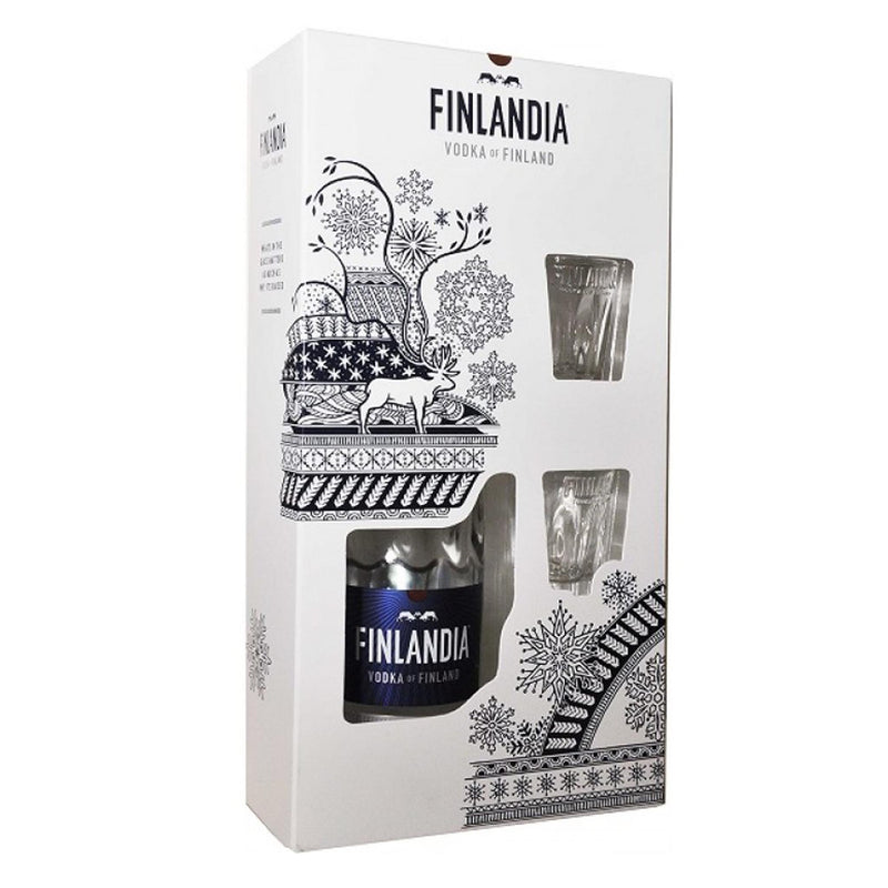 Finlandia 70cl with glasses