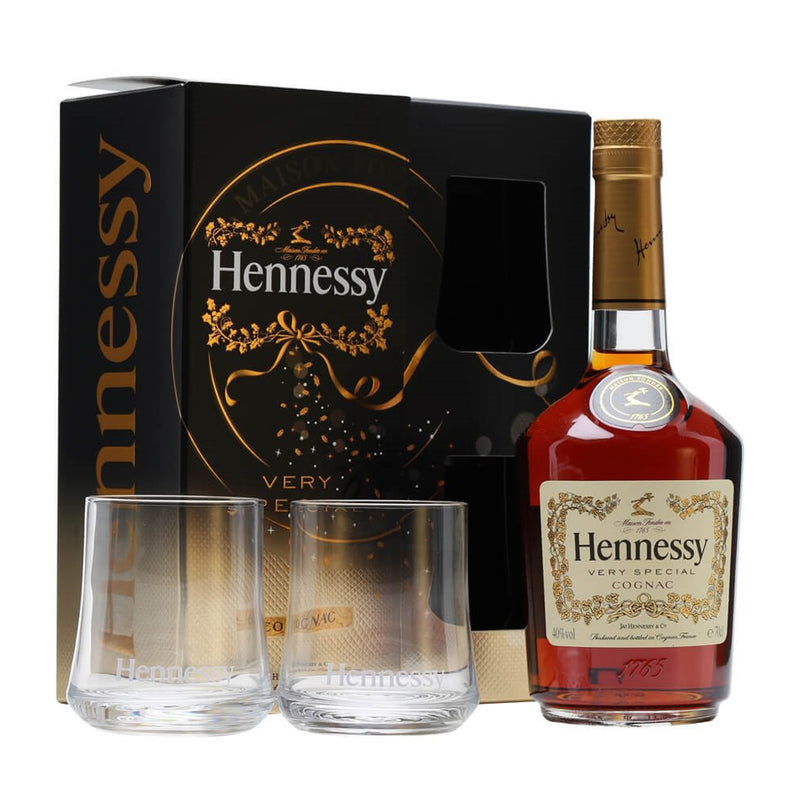 Hennessy VS Cognac 2 Glass Pack 70cl