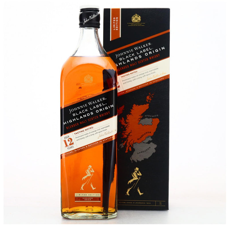 Johnnie Walker Black Label 12 Year Old Highlands Origin 100cl