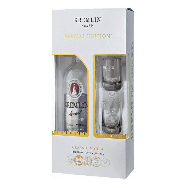 Kremlin Classic Gift Box with 2 Shot Glasses 70cl