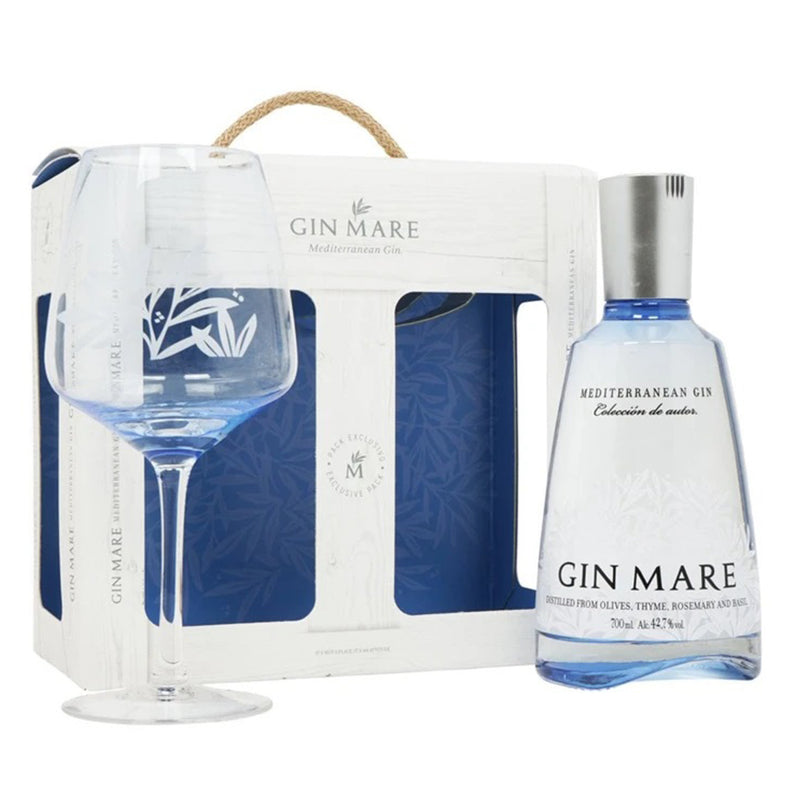 Mare Mediterranean Gin 70cl - Glass set