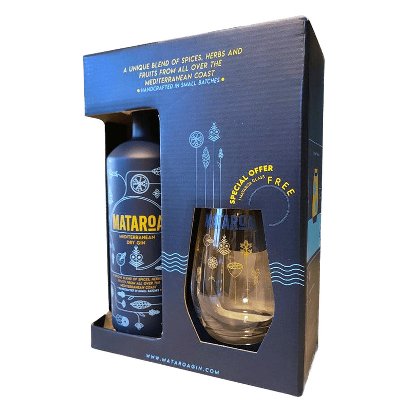 Mataroa Mediterranean Dry Gin Gift Set 70cl