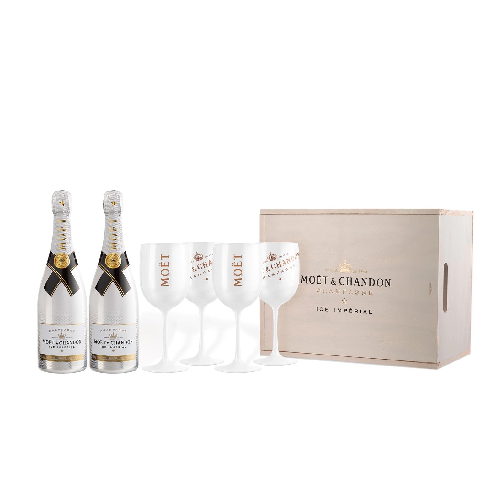 Moet Chandon Ice Imperial Champagne Glass Set 75cl Moet Chandon Ice Imperial Champagne Glass Set 75cl