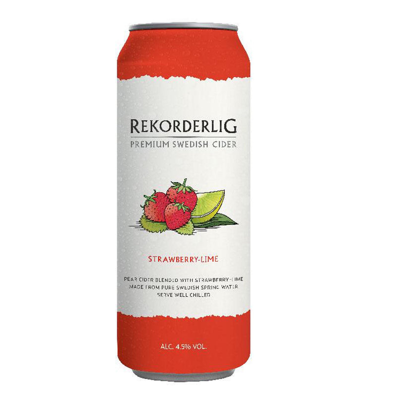 Rekorderlig Premium Swedish Cider Strawberry-Lime 50cl x12 cans