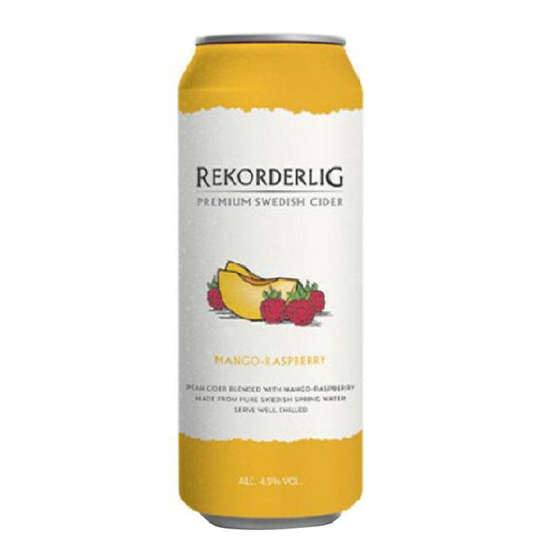 Rekorderlig Premium Swedish Cider Mango Raspberry 50cl x12 cans