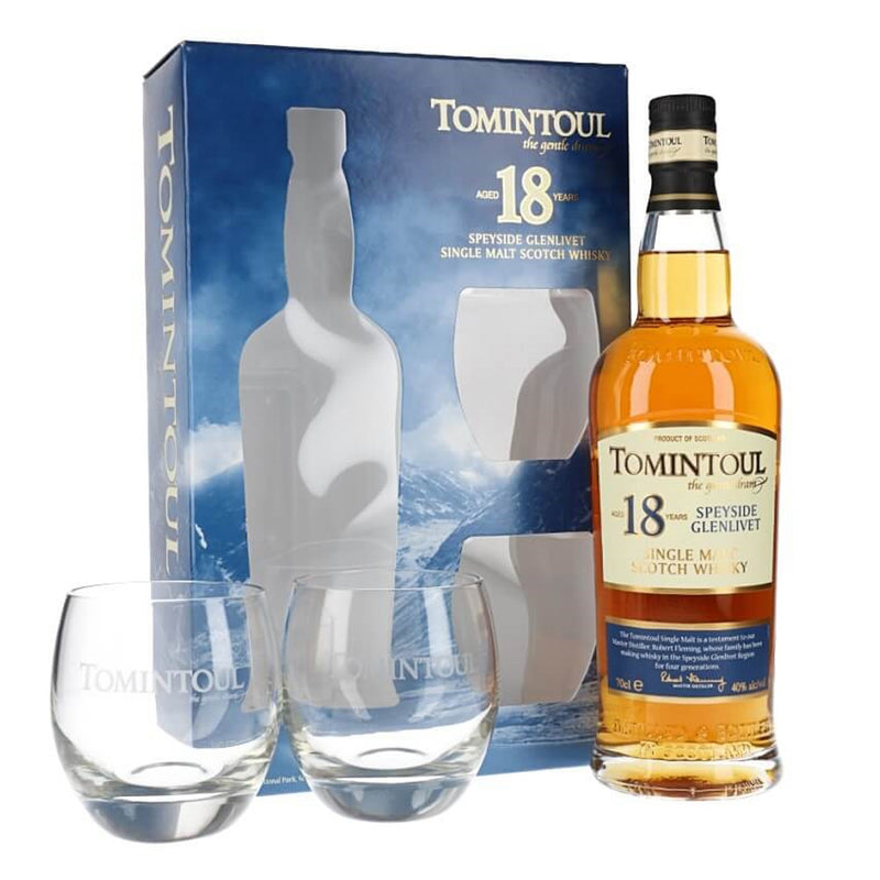 Tomintoul 18 Year Old - Glass Set 70cl