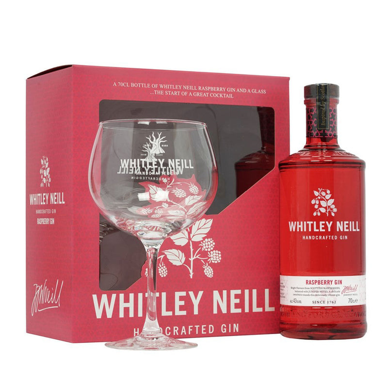 Whitley Neill Raspberry Gin 70cl - Gift Box